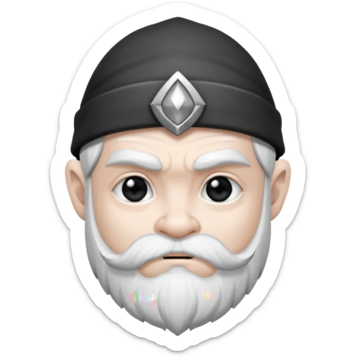 Enano dnd estilo (dibujo antiguo blanco y negro) (ESTILO DARK ANIME Y QUE SE NOTE QUE ES UN ENANO) sticker