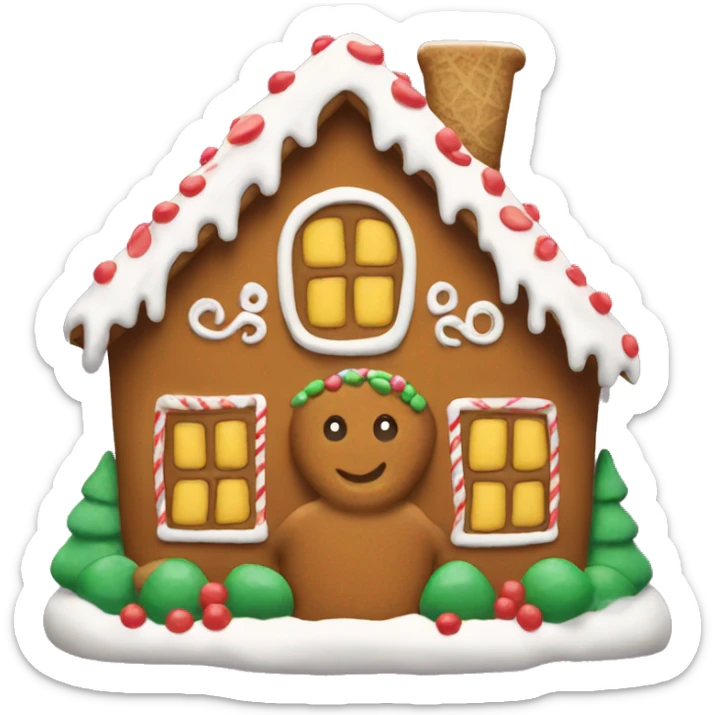 gingerbread house sticker