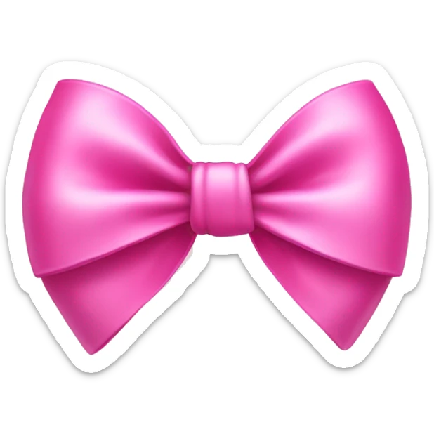 pink bow sticker