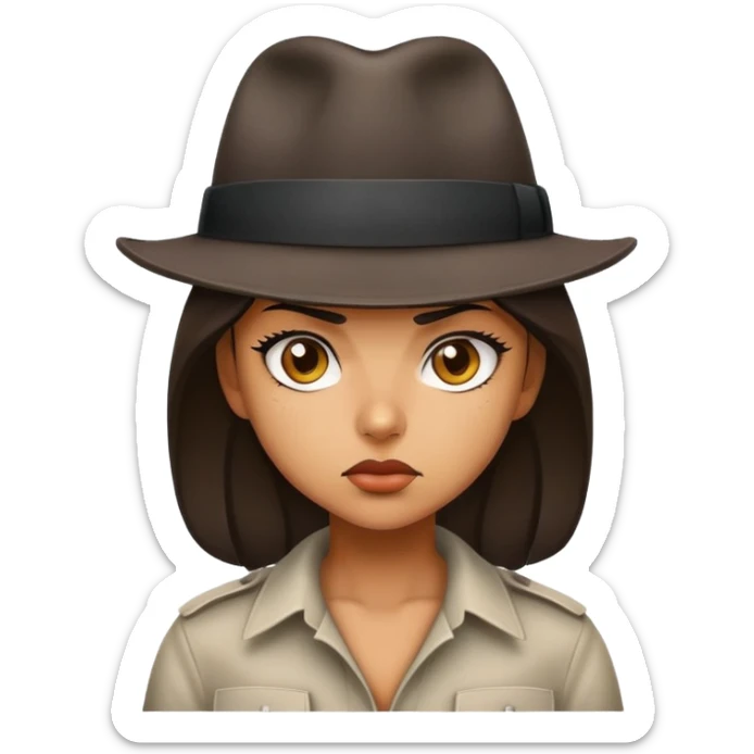 gangster girl sticker