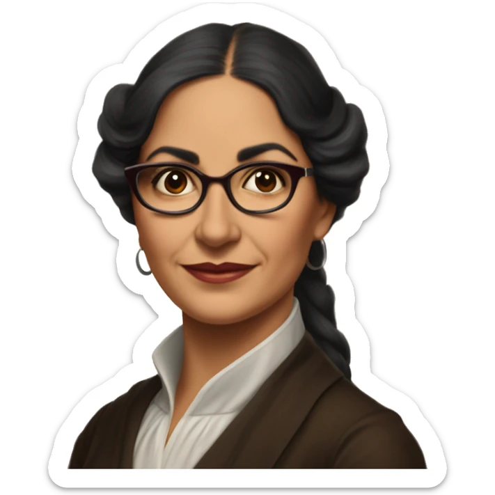 Julia Constancia de Burgos García was a Puerto Rican poet. As an advocate of Puerto Rican independence, she served  Puerto Rican Nationalist Party. young woman burgundy writer sticker