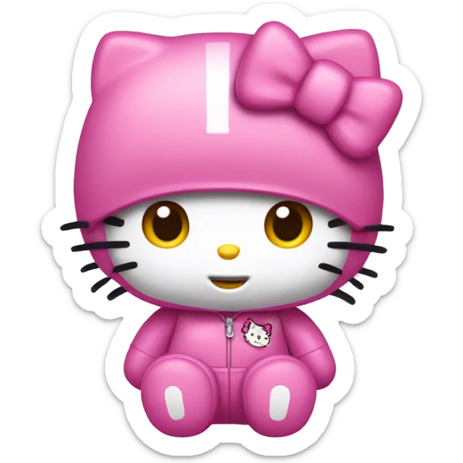 Hello kitty pink sticker