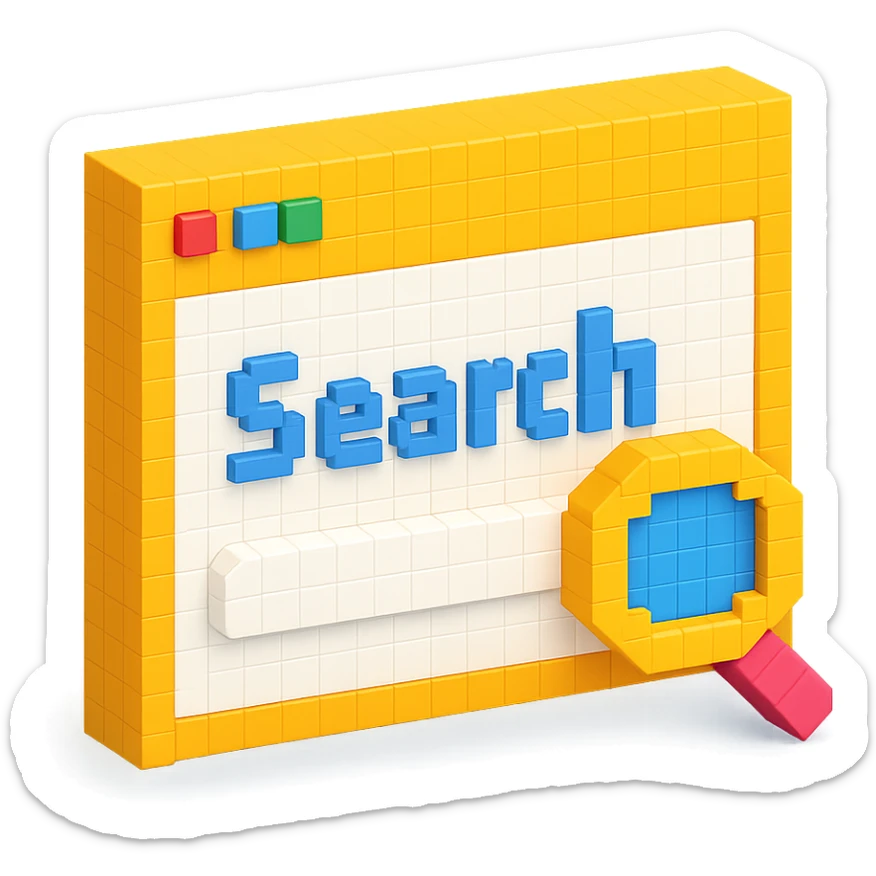 Search engine sticker