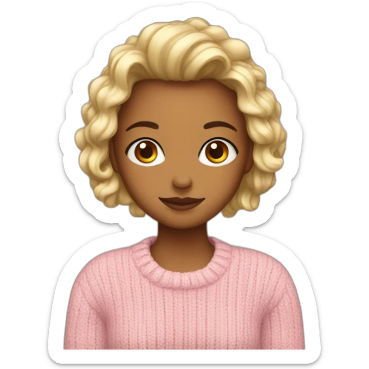 sweater girl sticker