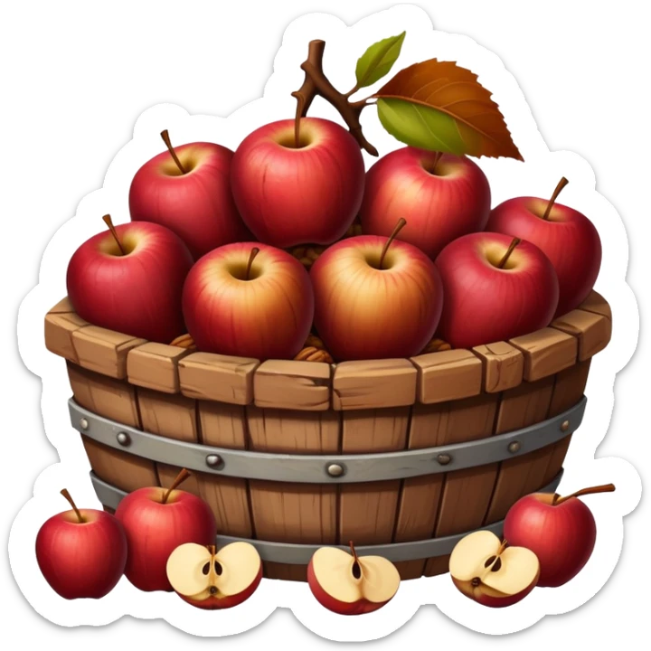 A bunch of jaroset made with rotten apples, nuts and wine. It's color should resemble a brick sticker