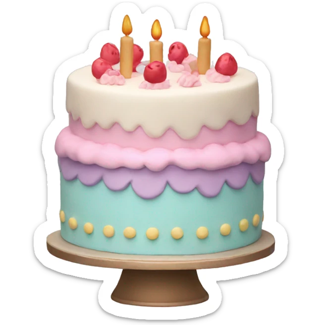 Pastel cake  sticker