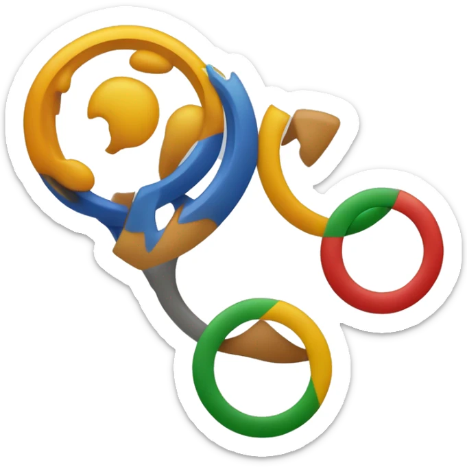 Logo delle olimpiadi, cinque cerchi posizionati tre sopra e due sotto senza sfondo solo i cerchi  sticker