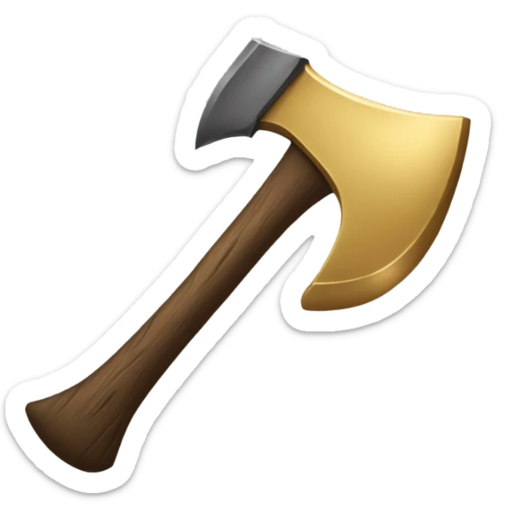 axe gold sticker