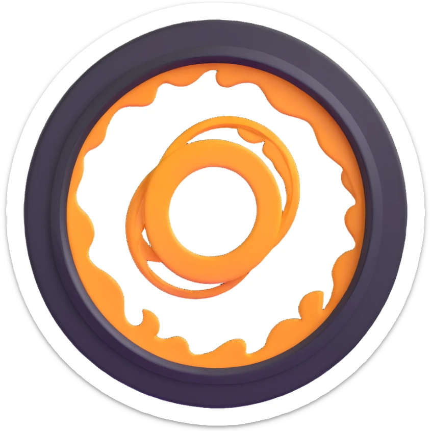 $PORTAL coin with a swirling portal effect in the center, vibrant colors sticker