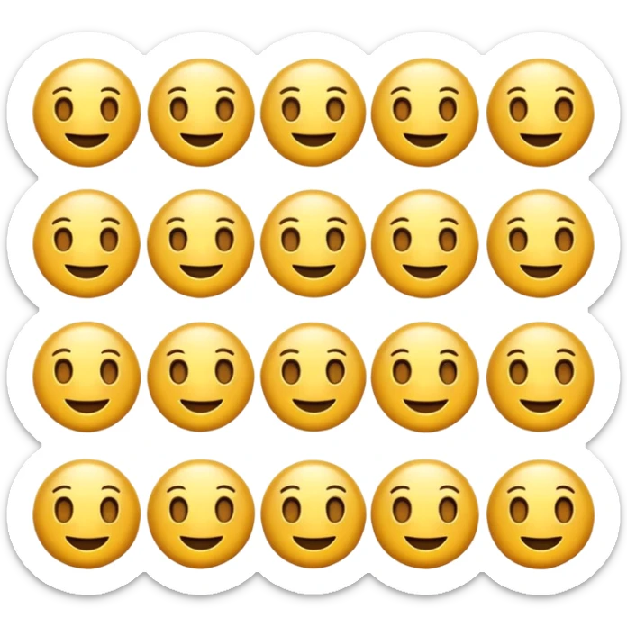 Modern and stylish emoji designed from AI symbol with shiny gold color sticker