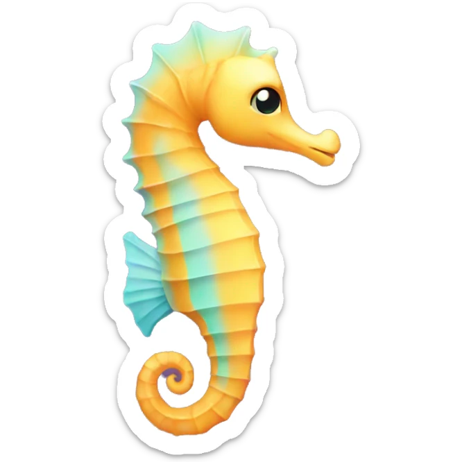 Seahorse sticker
