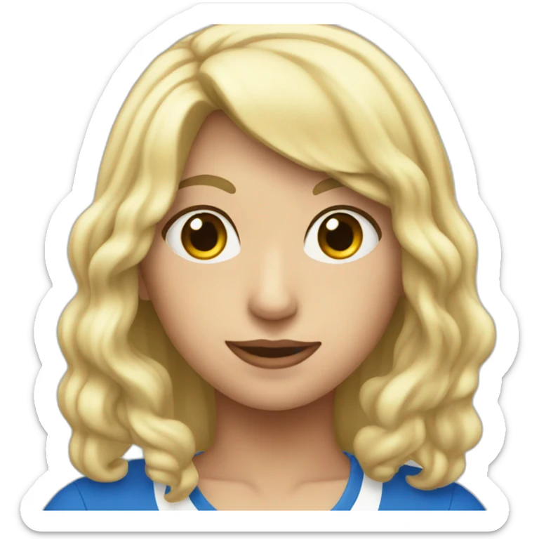 Rojo azul y blanco sticker