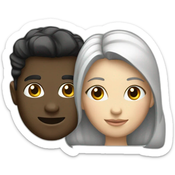couple-homme-blanc-femme-noire sticker