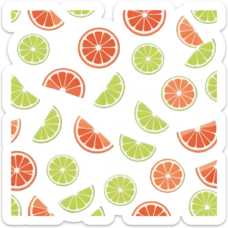 Clean, crisp, 8k hd, dpi 300, playful seamless pattern print in colors of  Cerulean, Lime, Coral, with a pale gray background  sticker