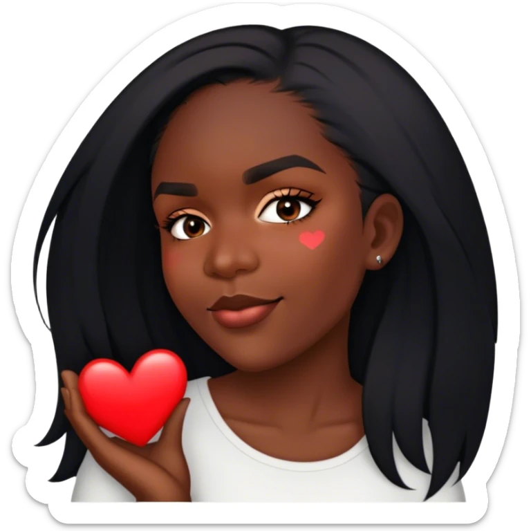 Girly she is Lovely and heart around her sticker