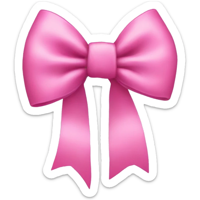 pink bow sticker