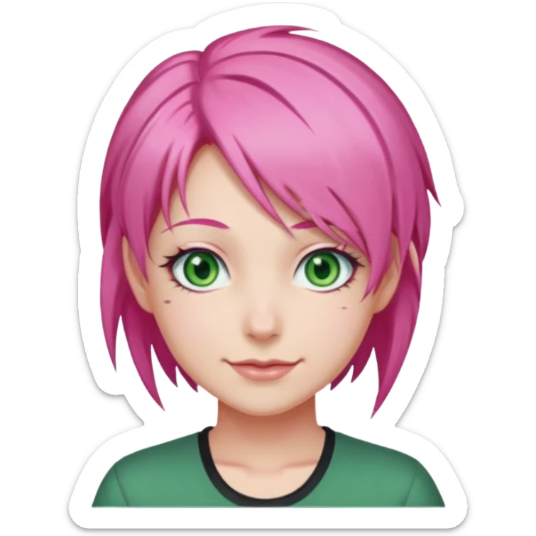 Mitsuri Kanroji, ultra détaillé, sourire narquois  sticker