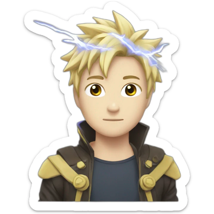 lightning,cool,anime sticker
