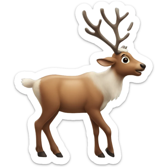 Reindeer sticker