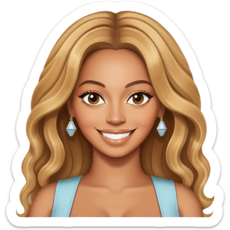 Beyoncé smiling  sticker
