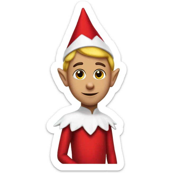 Elf on the shelf sticker
