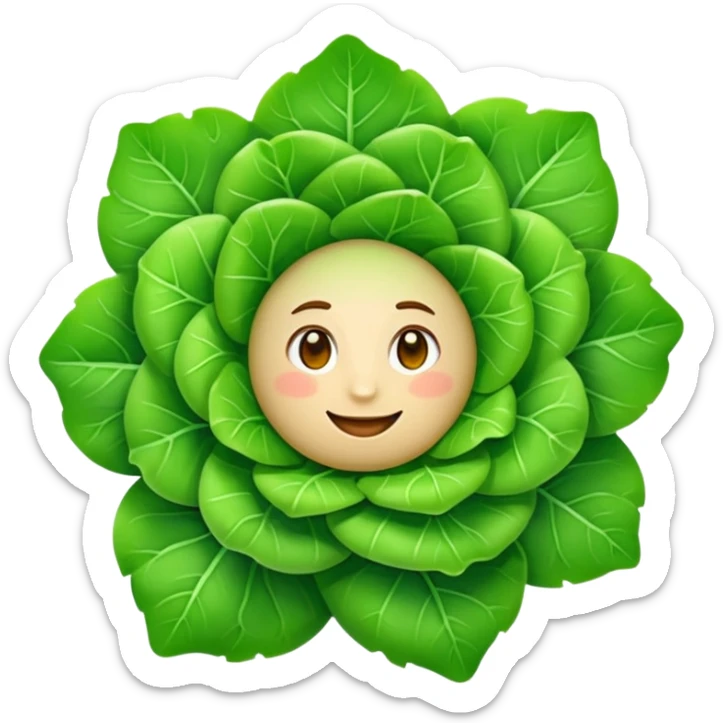 {
  "prompt": "emoji d'une mâche verte fraîche, petites feuilles rondes et brillantes en rosette, style Apple emoji vectoriel plat, fond transparent, ombres douces et contours nets"
}
 sticker