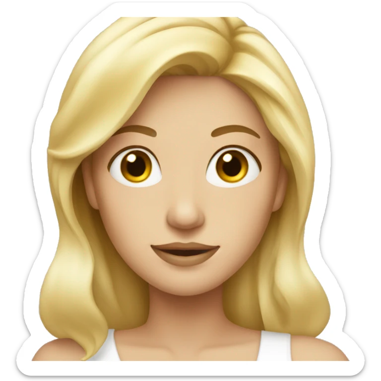 Pretty blonde lady sticker