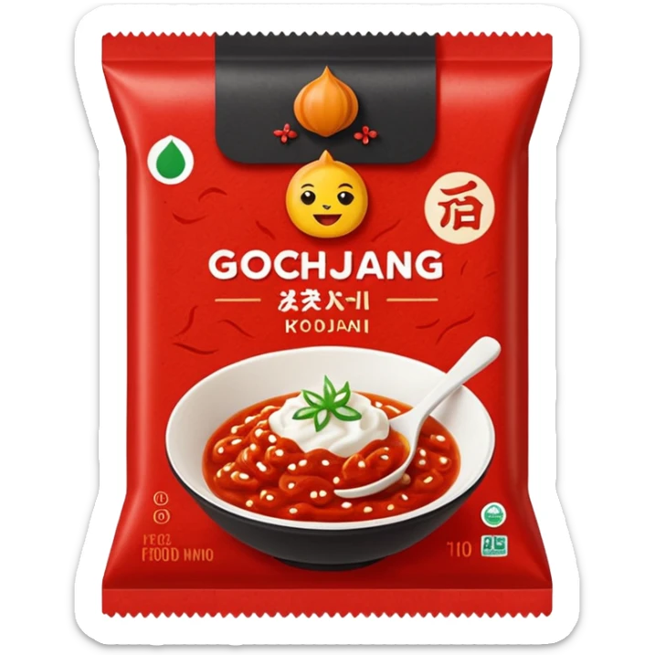 can you create an emoji of the gochujang package like the o'food brand? sticker