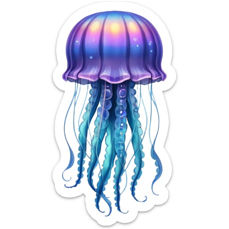 a beautiful jellyfish with a medieval design, medieval coat of arms style, heraldic elements, shield background, elegant and regal sticker