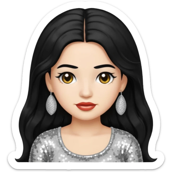 Rosalía nun emoji based on the album cover of LUX sticker