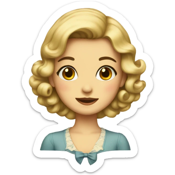 Vintage Girl sticker