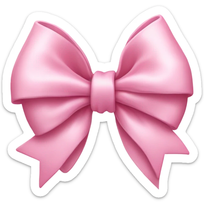 pink bow sticker