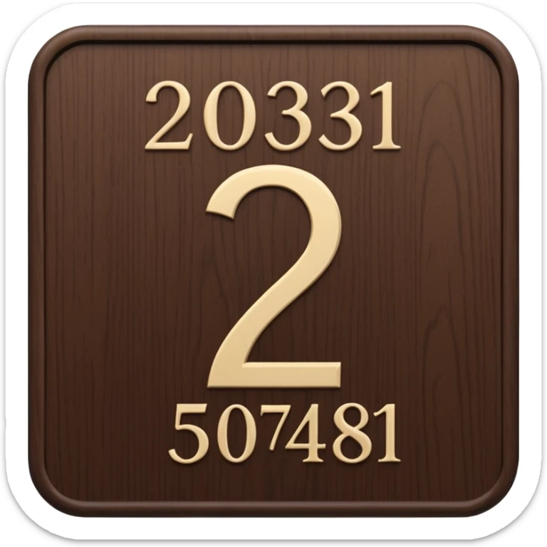 hotel room number wood sign near door sticker