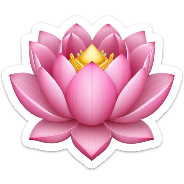 Lotus heart  sticker