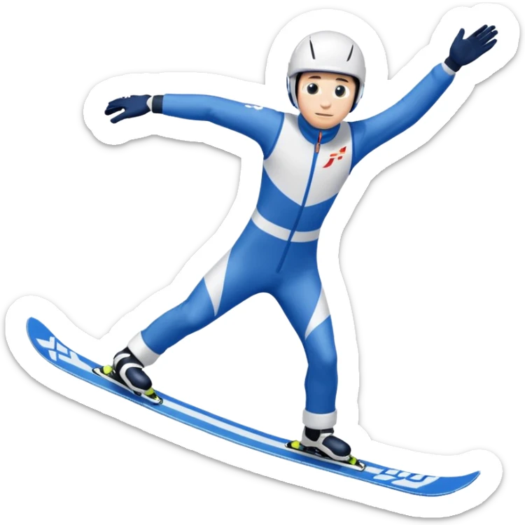 chce motikona skoczka narciarskiego jak w dsj2.pl z gry deluxe ski jump 2  sticker