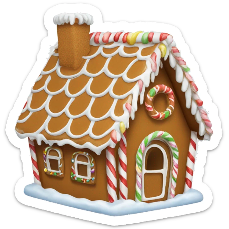 Gingerbread house sticker