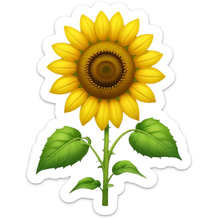 An exact  picture of the sunflower from Plants vs. Zombies sticker