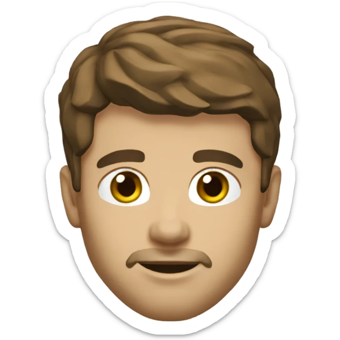 player on the boston bruins white male no beard short brown hair sticker