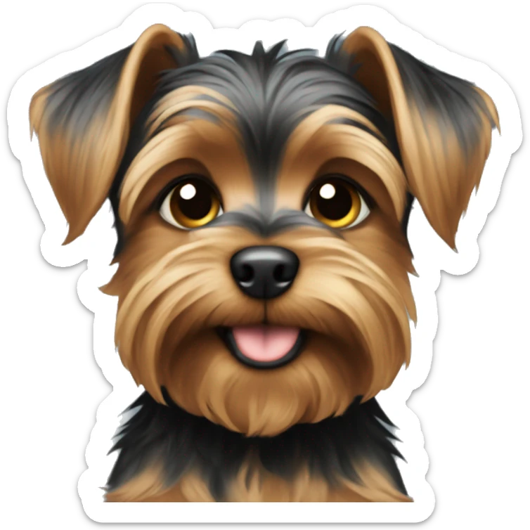 Yorky puppy sticker