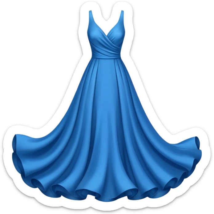 blue dress sticker
