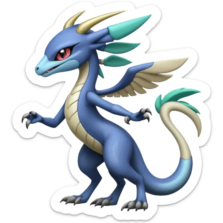 Badass edgy cool realistic Meloetta-Sergal-Cresselia-Palkia-Stitch-Fakémon-creature-hybrid sticker