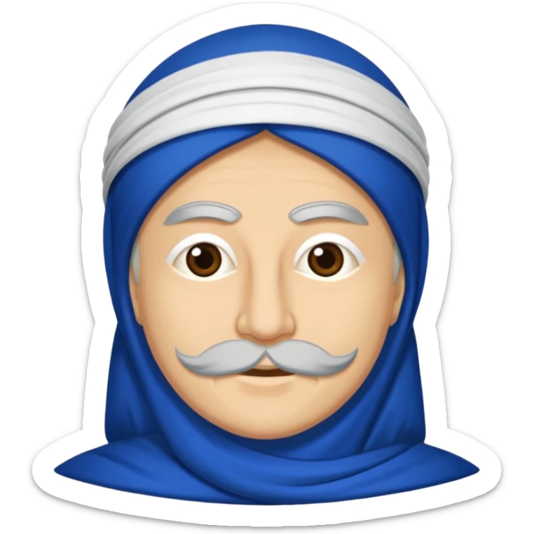 DOĞU TÜRKİSTAN BAYRAĞI (İNSANSIZ) AY VE YILDIZ MAVİ BAYRAK sticker