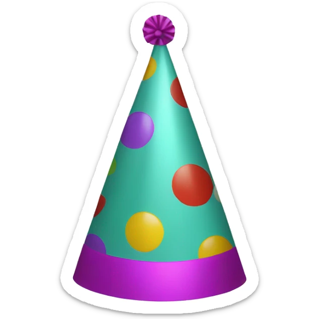 party hat sticker