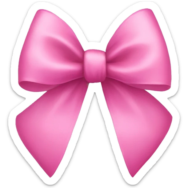 pink bow sticker