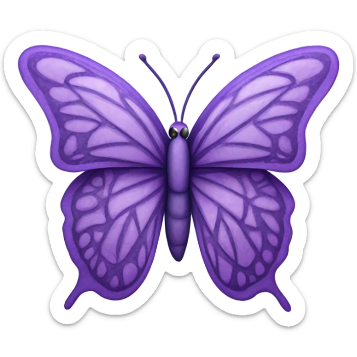 Purple butterfly  sticker