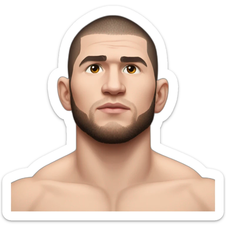 Falcon on the shoulder of khabib nurmagomedov  sticker