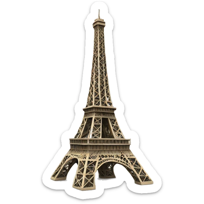 eiffel tower sticker