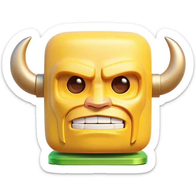 Clash of Clans aesthetic: Cinematic Playful Xbox 360 Console Portrait Emoji, rendered in a 3D vector-style similar to standard emojis with minimal shading and bold, simplified shapes. A compact, distinct form with signature details, softly glowing with a modern gaming energy charm. Simplified yet unmistakably iconic, highly detailed and consistent, glowing with a soft radiance and high shine. Stylized with a touch of next-gen innovation and a soft glowing outline, capturing the essence of a beloved gaming relic with a friendly, playful manner! sticker