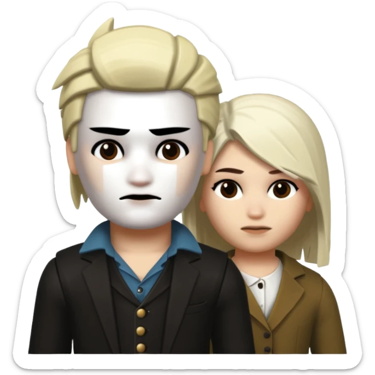 My Emojj will be of the character "Two Time", from roblox forsaken. sticker