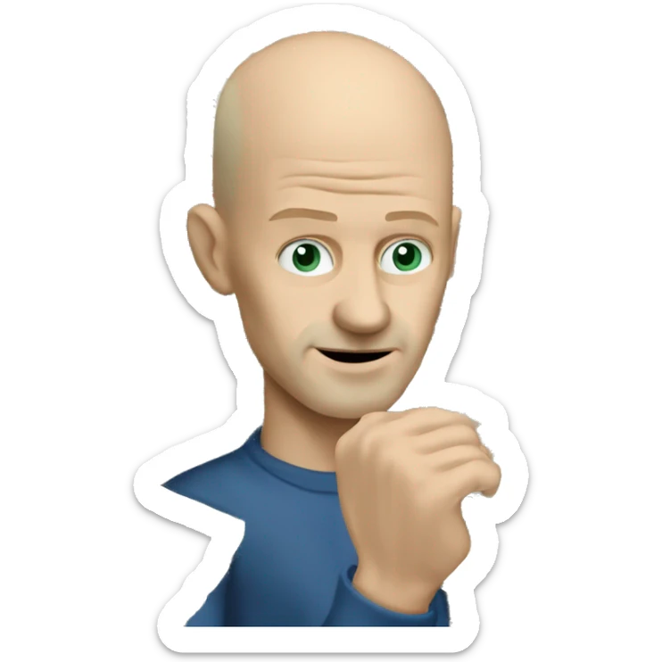 swedish-man-with-no-hair-throwing-dollars-in-the-air-like-he-just-don't-care sticker